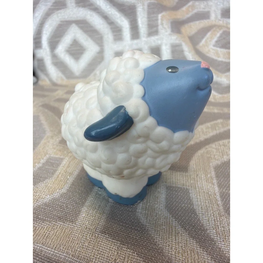 Fisher-Price Little People Sheep Lamb Blue Face Farm Animal Figure 2004 Mattel
